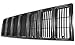 Grille for Jeep Cherokee 97-01 Plastic Painted-Black SE and Sport Models