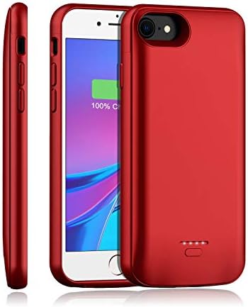 Battery Case for iPhone 8/7/6s/6/SE 2020, YISHDA Upgraded [4000mAh] Magnetic Slim Prolonged Battery Case，Protecting Moveable Charging Case，Rechargeable Charging Case (4.7 inch) –Purple