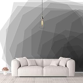 Wall Murals for Bedroom Abstract Geometricf Black and White Removable Wallpaper Peel and Stick Wall Stickers - 66x96 inches