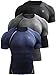Neleus Men's 3 Pack Compression Baselayer Athletic Workout T Shirts,5022,Black,Grey,Navy Blue,US XL,EU 2XL