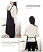 TSD STORY Total 12 PCS Plain Color Bib Apron Adult with 2 Front Pocket Black