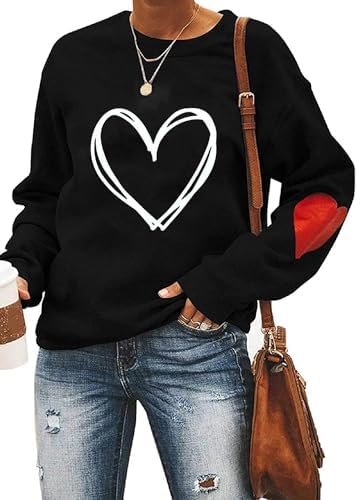 Amazon.com: ZXUBP Valentines Day Sweatshirt Women Love Heart