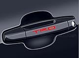 TRD DOOR HANDLE DECALS Toyota racing development Decals (RED X 2 DECALS)