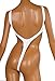 LinvMe Women's Thong One Piece Swimwear High Cut Swimsuit G String Sexy Bathing Suit