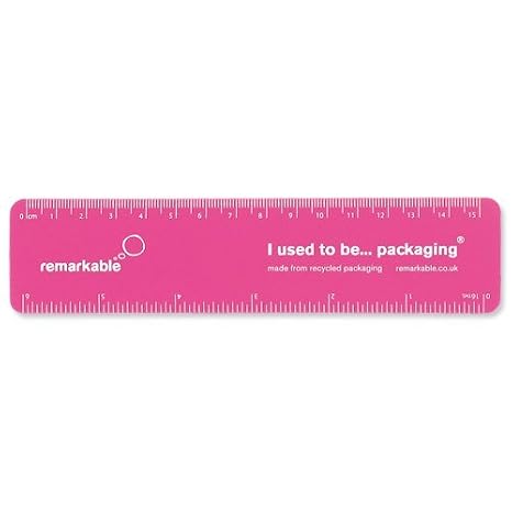 Remarkable 15cm Recycled Flexi Ruler - Pink (Pack of 5): Amazon.co.uk ...