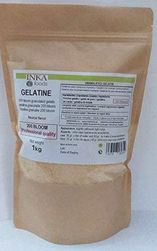 Professional grade granulated gelatin, neutral flavor - 1kg - Afbeelding 4