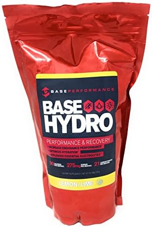 BASE HYDRO Lemon Lime | 28 servings per eco-friendly mylar bag | Blend of Dextrose, Fructose, Maltodextrin and essential electrolytes