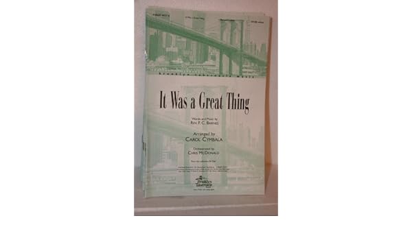It Was A Great Thing 5 Copies Rev F C Barnes Amazon Com Books