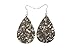 10 Pairs Petal Teardrop faux Leather Earrings - Lightweight Leaf Drop Earrings Gift Fit Woman Girls