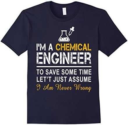 Men's I'm A Chemical Engineer Funny Meaning Shirt Gifts Medium Navy