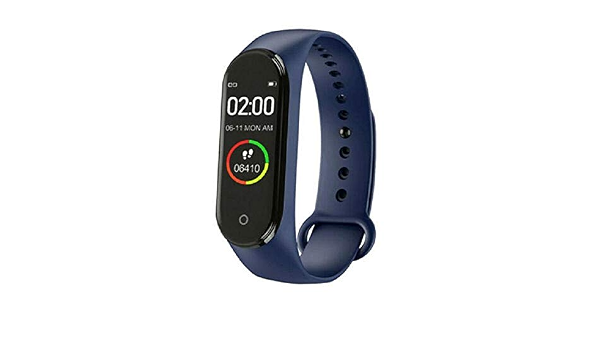 Band M4 Smart Bluetooth Fitness Bracelet Heart Rate, Calorie and Sleep  Tracker - Blue: Buy Online at Best Price in Egypt - Souq is now Amazon.eg