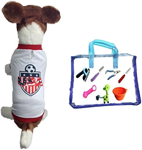 Dog Soccer Jersey USA (X-large)-Pet T-shirt- Dog Grooming Tools-Makes Dog Comfortable-Cozy up costume to Celebrate Your Country Tradition-Enjoy Your Football Team Passion-Best Quality Jersey