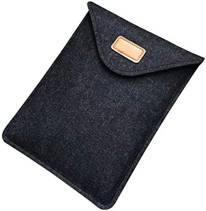 Black Felt Carrying Case Sleeve for iPad Pro 11 / iPad 9.7 2018 / Chuwi Hi9 Air 4G LTE 10.1 / Huawei MediaPad M5 Pro 10.8 / Acer Chromebook Tab 10 / Microsoft Surface Go 10 / Voyo i8 9.7 Tablet