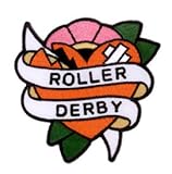 Adam Potts - Roller Derby Broken Heart - Embroidered Patch