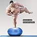CPOKOH Exercise Ball Anti-Burst Non-Slip Extra Thick Massage Fitness Ball for Yoga,Pilates,Workout, Balance, Therapy, Desk Chair with Foot Pump (Gray, 65cm) (Blue, 75cm)