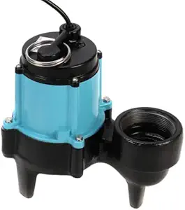 Little Giant 10SN-CIM 1/2 HP, 120 GPM - Manual Submersible Sewage Pump - 2