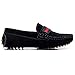 Shenn Boys Girls Cute Strap Slip-On Comfortable Dress Suede Leather Loafer Flats