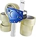 Premium Heavy Duty Tape Gun Dispenser - 2 Inch Industrial Blue Metal, Includes 6 Quality Tape Rolls, Ideal For Sealing Boxes Packaging and Moving - Bonus Instruction Sheet