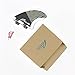 Prosea Surfing Fins FCS Base Carbon G5 Size Grey Surfboard Thrusters Made of Cabon Fiberglass and Honeycomb with 1 Key& 6 Scrws