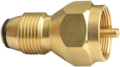 Watson Lee Universal Propane Tank Refill Adapter- 100% Solid Brass Regulator Valve Accessory for all 1 LB Tank Small Cylinders