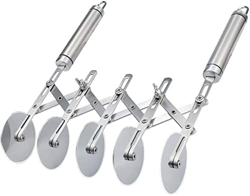 Juome Wheel Pastry Cutter Stainless Pizza Slicer Multi-Round