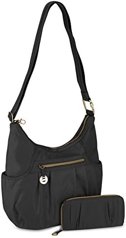 Travelon Anti-Theft Hobo with RFID Wallet Black