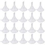 50pcs Mini Plastic Funnel, Lystaii Transparent