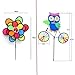 ASWCOWY Pinwheels Windmills Wind Spinners 3 Pack Made of Durable 100% Weatherproof Nylon and Fiberglass Children's Toys Outdoor Camping Kindergarten Garden Lawn Yard Decor (style1)