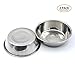 Super Design Two Piece Replacement Stainless Steel Bowls for Pet Feeding Station, for Dogs and Cats, 2 Cup