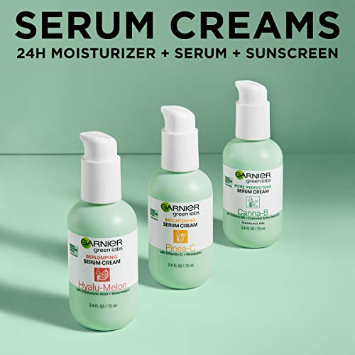 Garnier SkinActive Green Labs HyaluMelon Replumping Serum Cream Moisturizer with SPF 30 and