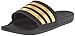 adidas Men's Adilette SC, Core Black/Gold Metallic/Core Black, 11
