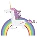 HUABEI Wall Decals Cute Unicorn & Rainbow Wall Sticker for Girls or Boys Vinyl Peel and Stick Fairy Removable Baby Kids Room Nursery Party Decoration.