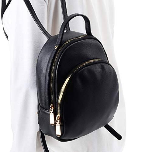Women Backpack Purse Waterproof PU Lightweight Shoulder Bag