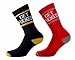 Samson Hosiery ® Novelty Get F*cked Dope Socks Red Cotton Unisex