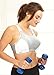 Glamorise Women's Double-Layer Custom-Control Sport Bra, White Grey, 42DD