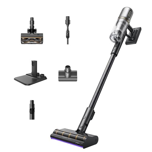 V20 Aspirateur Balai sans Fil, 24 000PA/210AW Nettoyage des Bords