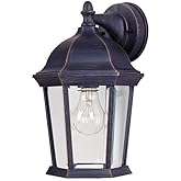 Maxim Cast-One Light Outdoor Wall Mount in Early American Style-8 Inches Wide by 12 inches high-Empire Bronze Finish