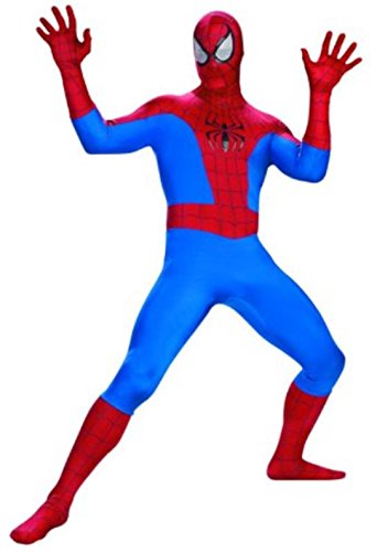 Disguise men s marvel spider-man rental costume, blue/r…