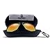 BLUPOND Sunglasses Case Semi Hard EVA Shell with Metal Hanging Hook Belt Clip Sun Glasses Storage (blacksingle)