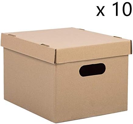 Pack of 10 Moving Box Packing Shipping Box 10 Pack Cardboard Paper Carton 15x12x10" with Ebook
