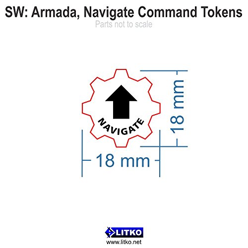 SW: Armada, Navigate Command Tokens, Fluorescent Blue (10)