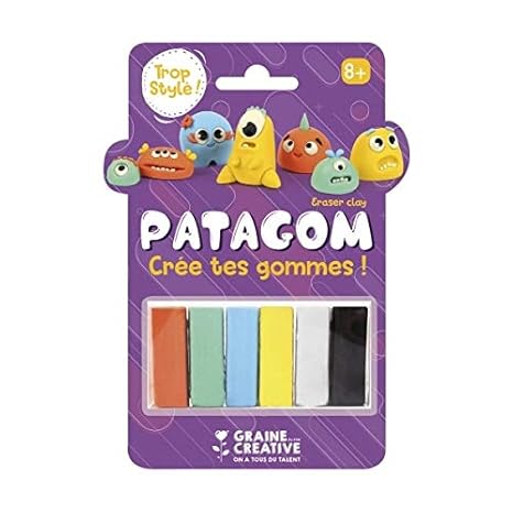 perlesmania.com Patagom Monstruos Eraser Clay DTM 262410 - Juego ...