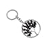 Joya Gift Charm Tree of Life Multicolored Natural Crystal Stone Handmade Circle Keychain Pendant Necklace