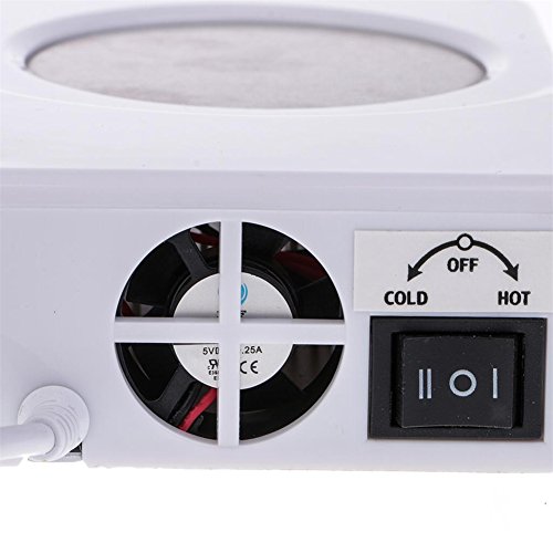 USB Drink Cooler,SHZONS Cooler Warmer Cup Coffee Tea Beverage Cans Cooler & Warmer Heater Chilling Coasters