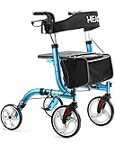 HEAO Rollator Walker for Seniors,10" Wheels Walker