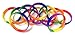 TheAwristocrat (USA COMPANY 1 Dozen Multi-Pack Rainbow Wristbands Bracelets Silicone Rubber - Select from a Variety of Colors (Rainbow, Adult (8