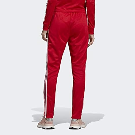 adidas sst track pants womens red