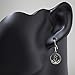 925 Stelring Silver Anchor Navy Sailor Symbol Rope Wheel Round Dangle Hook Earrings 1.1
