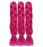 WOME Jumbo Braiding Hair 3pcs/Lot Braiding Hair 100g/pc 3pcs/Lot Pure Color Synthetic Braiding Ha...
