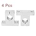 uxcell 4pcs SK8 Aluminum Linear Motion Rail Clamping Guide Support for 8mm Dia Shaft